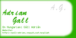 adrian gall business card