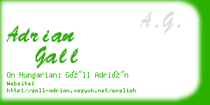 adrian gall business card